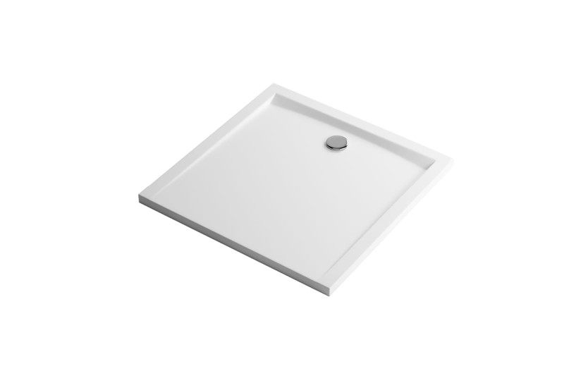 100 x 100 cm Forma Biały Brodzik Kwadratowy