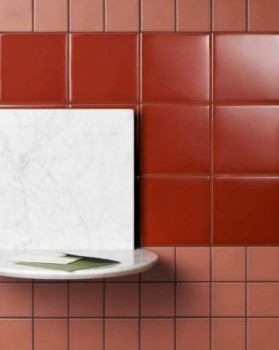 15 X 15 CM MUTINA DIN Red Mat