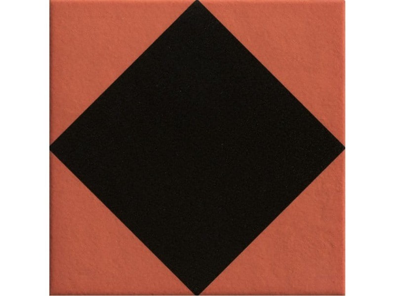 20,5 x 20,5 CM MUTINA Mattonelle Margherita Rhombus Black Szkliwo