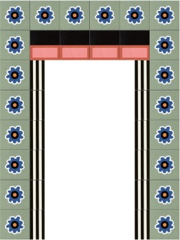 20,5 x 20,5 CM MUTINA Mattonelle Margherita Flower Green Szkliwo 4.jpg