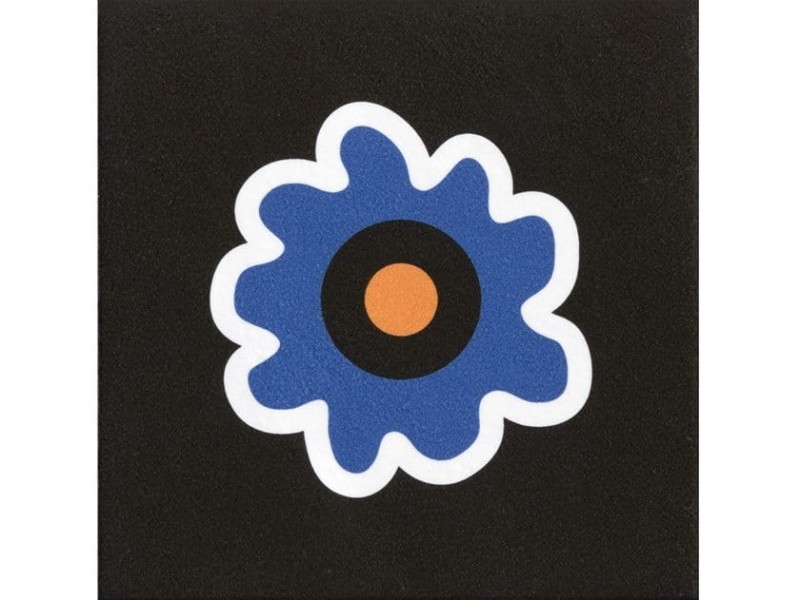 20,5 x 20,5 CM MUTINA Mattonelle Margherita Flower Black Szkliwo