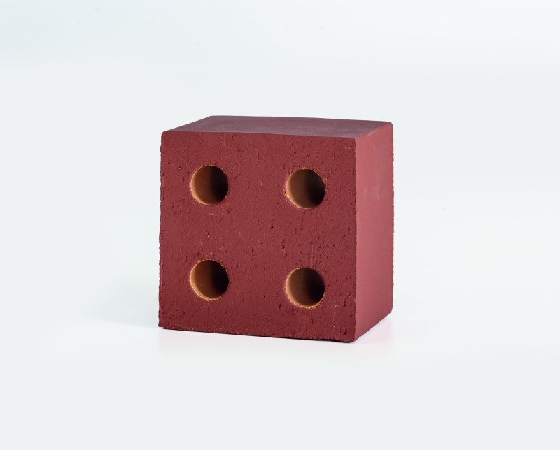 13x13x10 CM MUTINA Bloc Red Cegiełka Ceramiczna Matowa