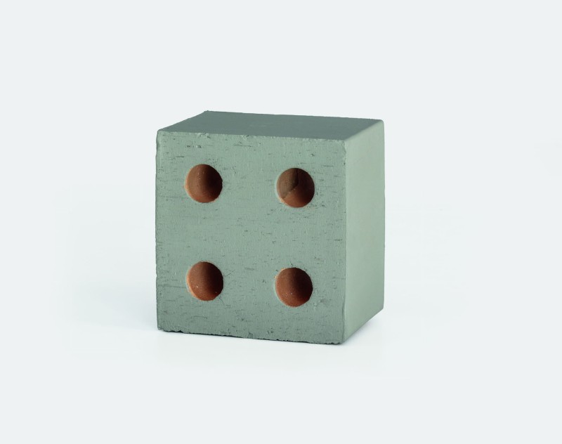 13x13x10 CM MUTINA Bloc Grey Cegiełka Ceramiczna Matowa