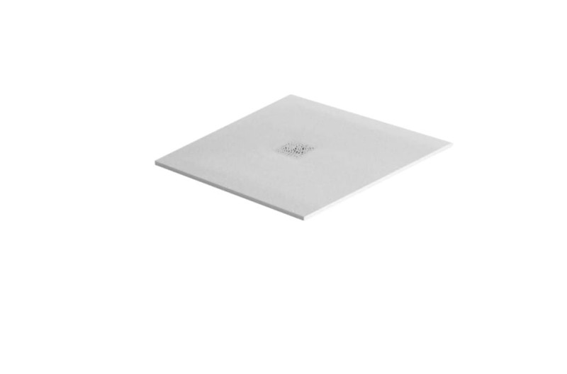 90 x 90 cm Excellent Arda Biały Brodzik Kompozytowy Kwadratowy