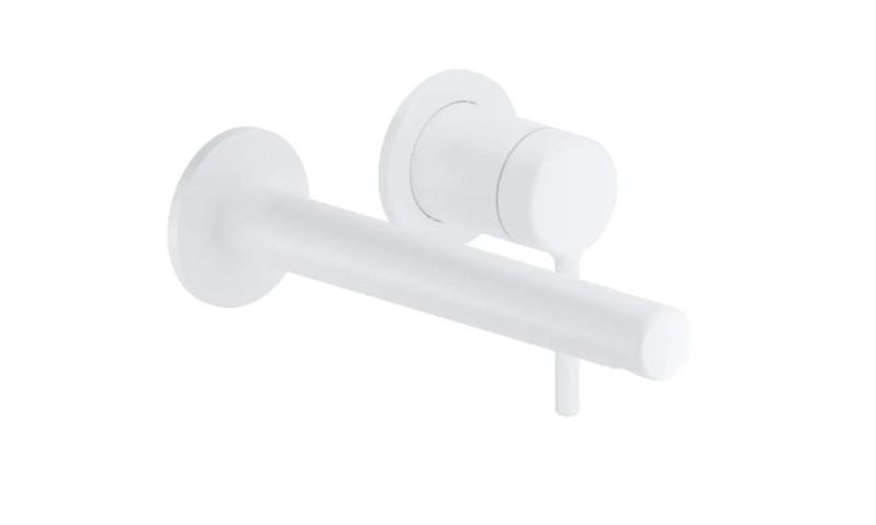 Excellent Pi Biały Mat Bateria Umywalkowa Podtynkowa