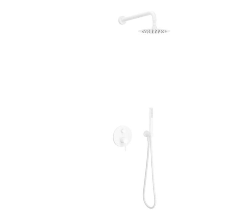 Excellent Pi Biały Mat Zestaw Prysznicowo - Wannowy