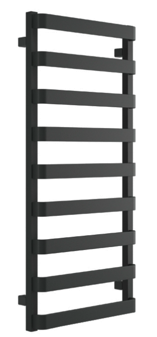 111 x 50 cm Excellent Meteor 111 Czarny Mat Grzejnik Łazienkowy
