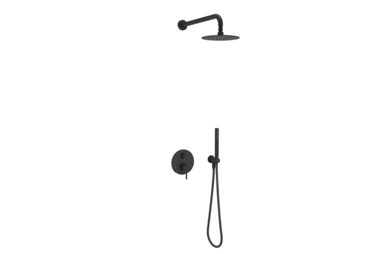 Excellent Pi Czarny Mat Zestaw Prysznicowo - Wannowy