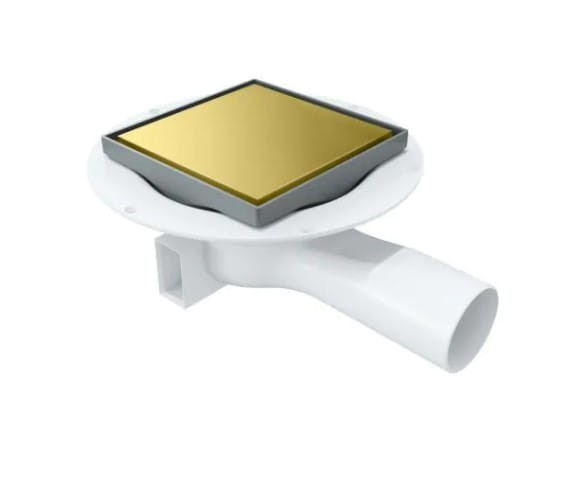 13 x 13 cm Excellent Torvi Złoty Połysk Odpływ Punktowy