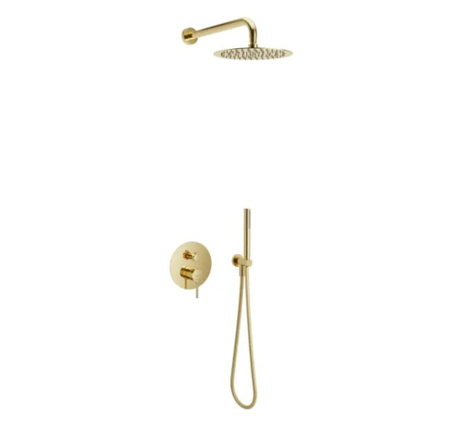 Excellent Pi Złoty Połysk Zestaw Prysznicowo - Wannowy Podtynkowy 3 funkcje 