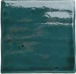 11 x 11 cm Wow Roots S Teal Płytka Ceramiczna Połysk