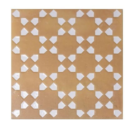 15 x 15 cm Wow Bejmat Decor Tan White Płytka Ceramiczna Matowa