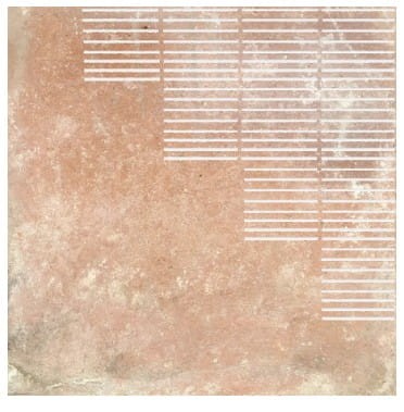 18,5 X 18,5  cm Wow Mestizaje Chateau Lines Cotto Płytka Ceramiczna Matowa