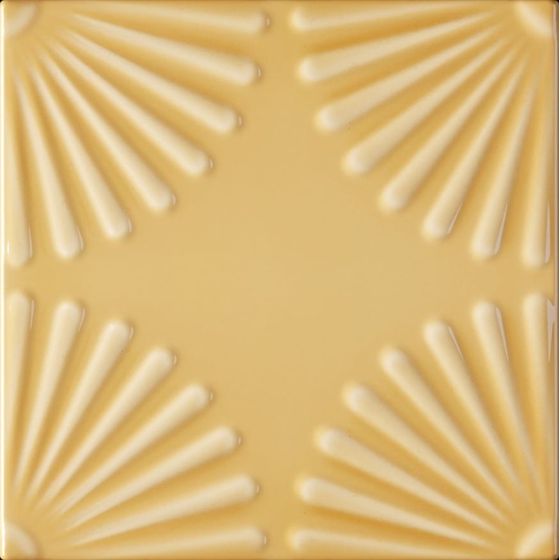 12,5 x 12,5 cm 41zero42 Superclassica SCW Bloom Mandarino Płytka Ceramiczna Połysk 