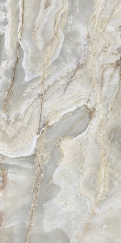 160 x 80 cm Ava Ceramica Onice Iride Argento Gres Wielkoformatowy Połysk