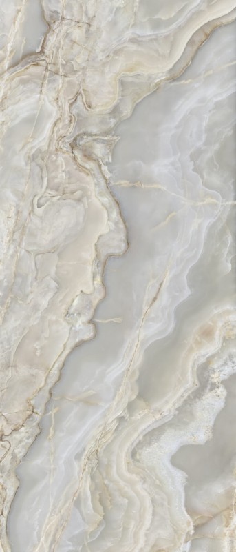 280 x 120 cm Ava Ceramica Onice Iride Argento Gres Wielkoformatowy Połysk