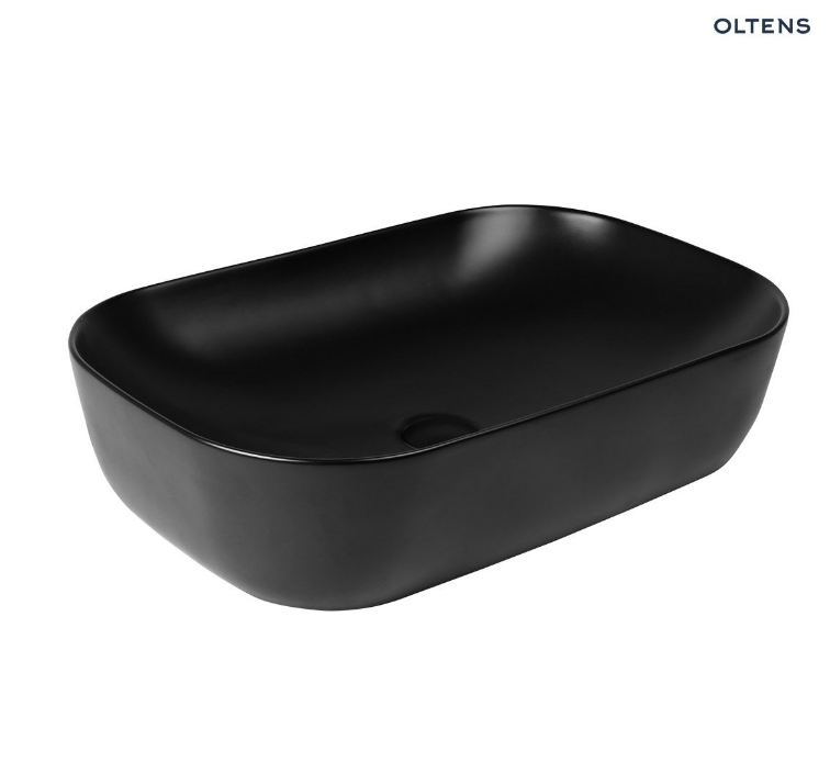 61 x 40 cm Oltens Hamnes Umywalka Nablatowa z Powłoką SmartClean 
