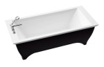 180 x 75 cm Teodor 2 Wanna Wolnostojąca / Dościenna z Czarną Obudową Marmorin P_P_084_05_1685