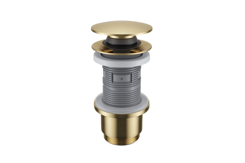 Excellent Korek Click-Clack  Umywalkowo-Bidetowy Złoty szczotkowany