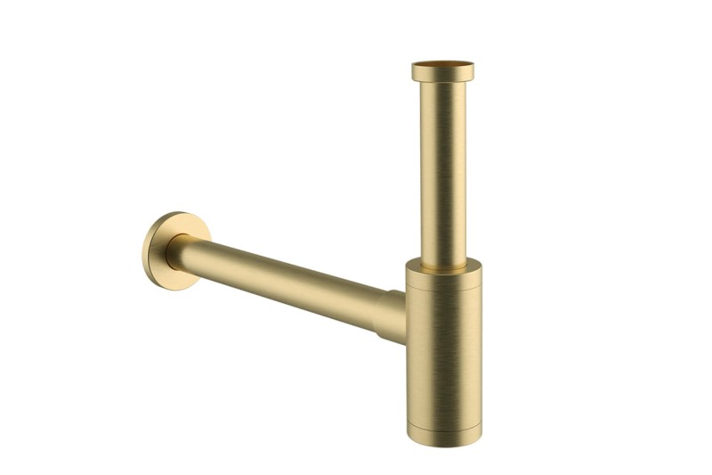 Excellent D54  Syfon Umywalkowy Butelkowy złoty szczotkowany