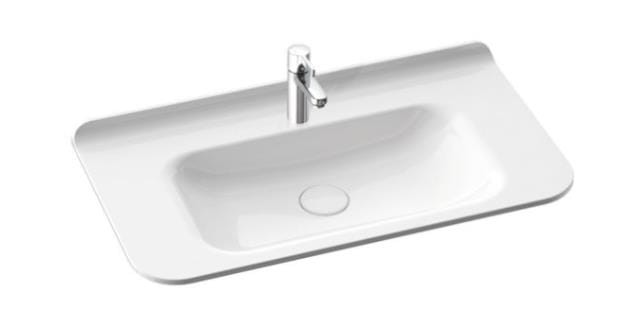 90x49 cm Balta Umywalka Meblowa-Wpuszczana W Blat Marmorin Design PU009010900