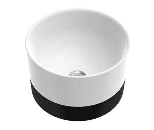 38x38 cm Duo 2 Umywalka Nablatowa Z Czarnym Panelem Marmorin Design P_U_536_03_0380