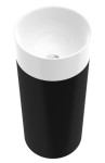 38x38 cm Duo S Umywalka Wolnostojąca Z Czarnym Postumentem Marmorin Design P_S_536_04_0380