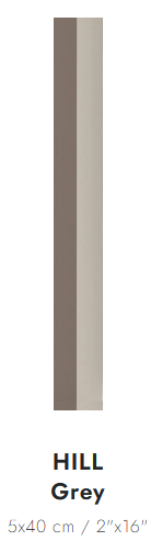 5 x 40 cm Wow FACES Hill Grey Płytka Ceramiczna Matowa