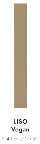 5 x 40 cm Wow FACES Liso Vegan Płytka Ceramiczna Matowa