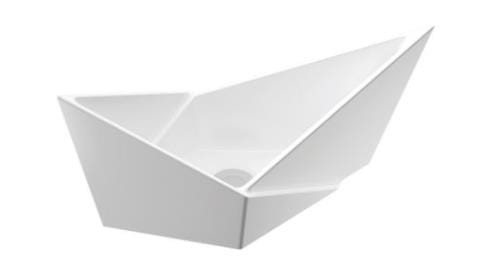 59,6 x 27,7 cm Pallera Umywalka Nablatowa Marmorin Design P_U_067_01_0596