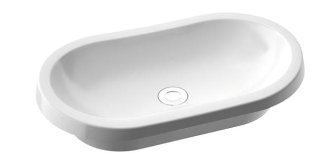 72 x 36,1 cm Pia 70 Umywalka Nablatowa- Wpuszczana W Blat Marmorin Design P_U_070_03_0720