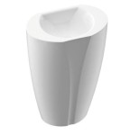 55 x 34,8 cm Selia S Umywalka Stojąco-Przyścienna Marmorin Design P_S_075_02_0550