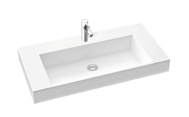 90x45 cm TEO 90 Umywalka Meblowa-Wpuszczana W Blat Marmorin Design