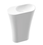 60,7 x 30,5 cm Wega 60 SR Umywalka Stojąco-Przyścienna-Prawa Marmorin Design 