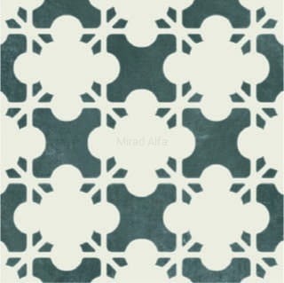 20 x 20 cm AZULEJ ESTRELA NERO