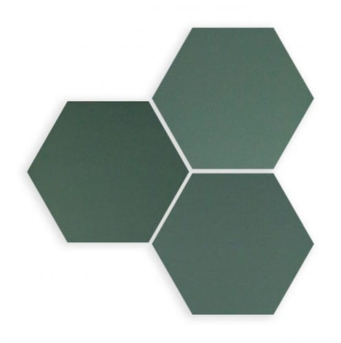 14 X 16 cm Wow Six Hexa Green Płytka Ceramiczna Matowa
