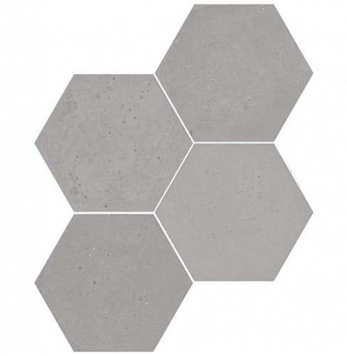 20 X 23 cm Wow Love Affairs Concrete Hexagon Ash Grey Płytka Ceramiczna Matowa