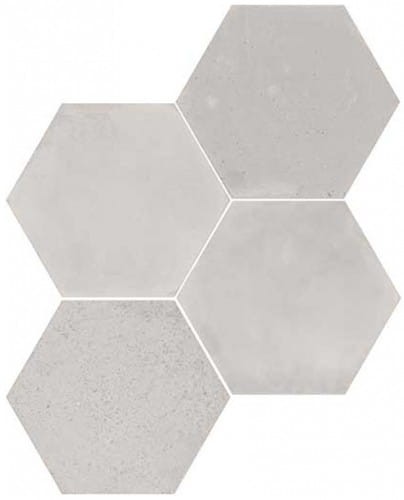 20 X 23 cm Wow Love Affairs Concrete Hexagon Light Grey Płytka Ceramiczna Matowa