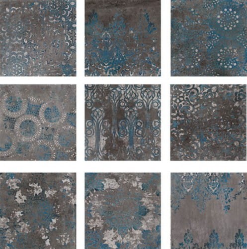 18,5 X 18,5 cm Wow Mestizaje Chateau Antique Graphite Płytka Ceramiczna Matowa