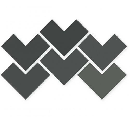 18,5 X 18,5 cm Wow Elle Floor Graphite Płytka Ceramiczna Matowa 