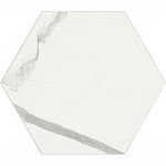 22,5 x 19,5 cm 41zero42 Mate Esagona Bianco Płytka Ceramiczna Matowa