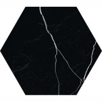 22,5 x 19,5 cm 41zero42 Mate Esagona Nero Płytka Ceramiczna Matowa